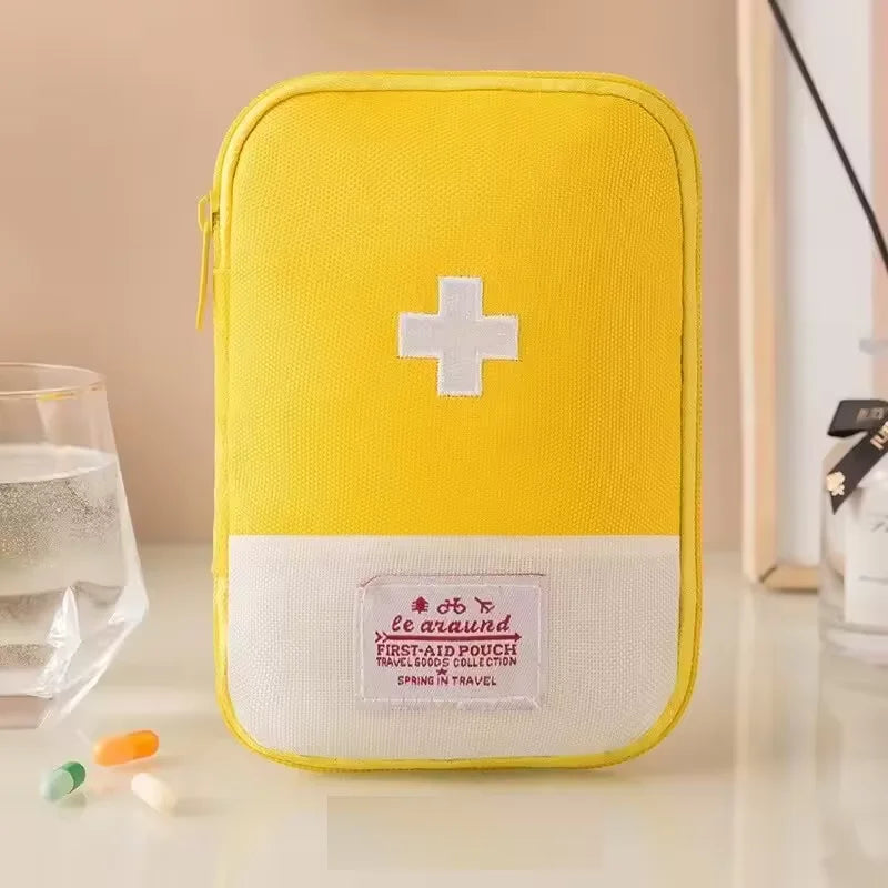 High-Capacity Portable First Aid Kit, Travel Medicine And Medication Storage Bag Oxford Cloth Organizer Box Emergency Survival