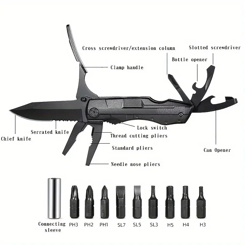 Valentine'S Day, Pocket Knife Multi-functional Folding Knife, Birthday Gift For Husband Boyfriend, Cool Outdoor Camping Hiking