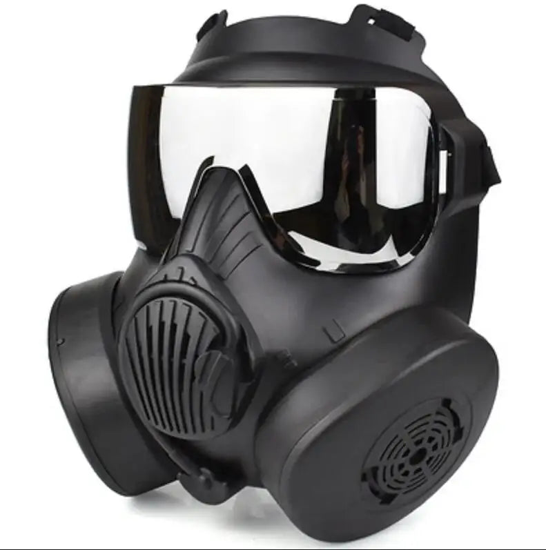 Protective Tactical Respirator Mask Full Face Gas Mask for Airsoft Shooting Hunting Riding Outdoor CS Game Cosplay Protection