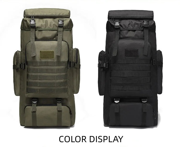 56/75L Oversize Tactical Backpacks For Man Hiking Outdoor Survival Bags 3P Assault Pack EDC Molle Pack For Trekking Hunting Bag