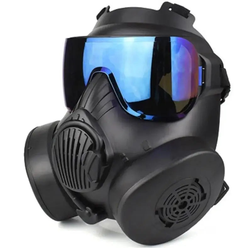 Protective Tactical Respirator Mask Full Face Gas Mask for Airsoft Shooting Hunting Riding Outdoor CS Game Cosplay Protection
