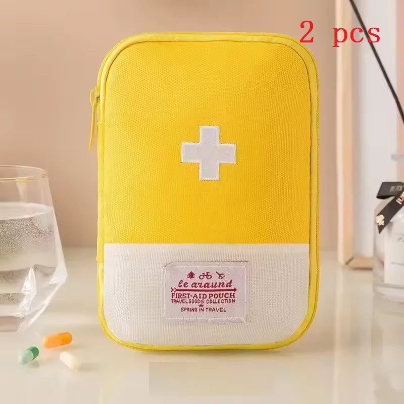 High-Capacity Portable First Aid Kit, Travel Medicine And Medication Storage Bag Oxford Cloth Organizer Box Emergency Survival