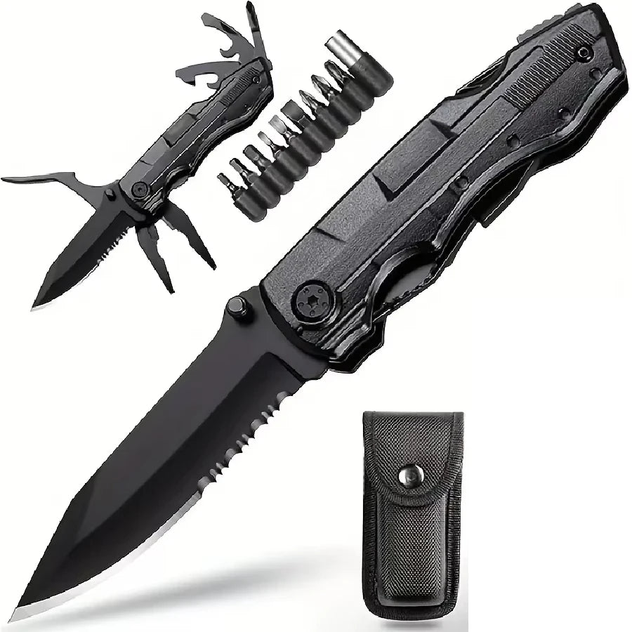 Valentine'S Day, Pocket Knife Multi-functional Folding Knife, Birthday Gift For Husband Boyfriend, Cool Outdoor Camping Hiking