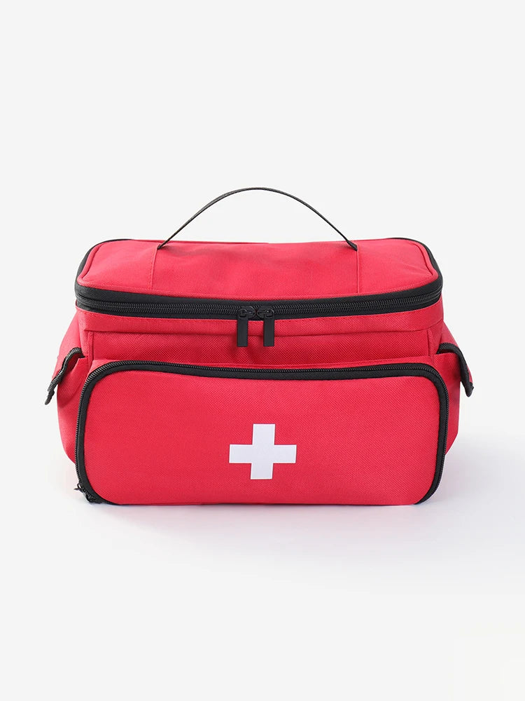 High-Capacity Portable First Aid Kit, Travel Medicine And Medication Storage Bag Oxford Cloth Organizer Box Emergency Survival