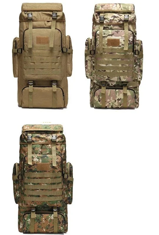 56/75L Oversize Tactical Backpacks For Man Hiking Outdoor Survival Bags 3P Assault Pack EDC Molle Pack For Trekking Hunting Bag