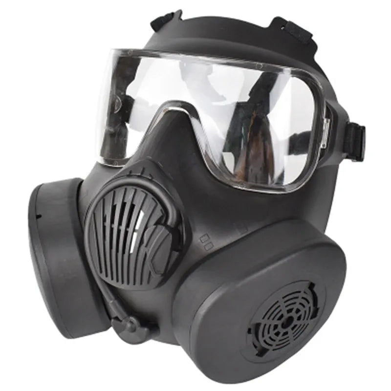 Protective Tactical Respirator Mask Full Face Gas Mask for Airsoft Shooting Hunting Riding Outdoor CS Game Cosplay Protection