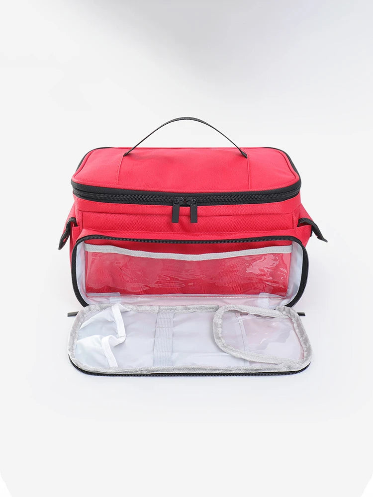 High-Capacity Portable First Aid Kit, Travel Medicine And Medication Storage Bag Oxford Cloth Organizer Box Emergency Survival