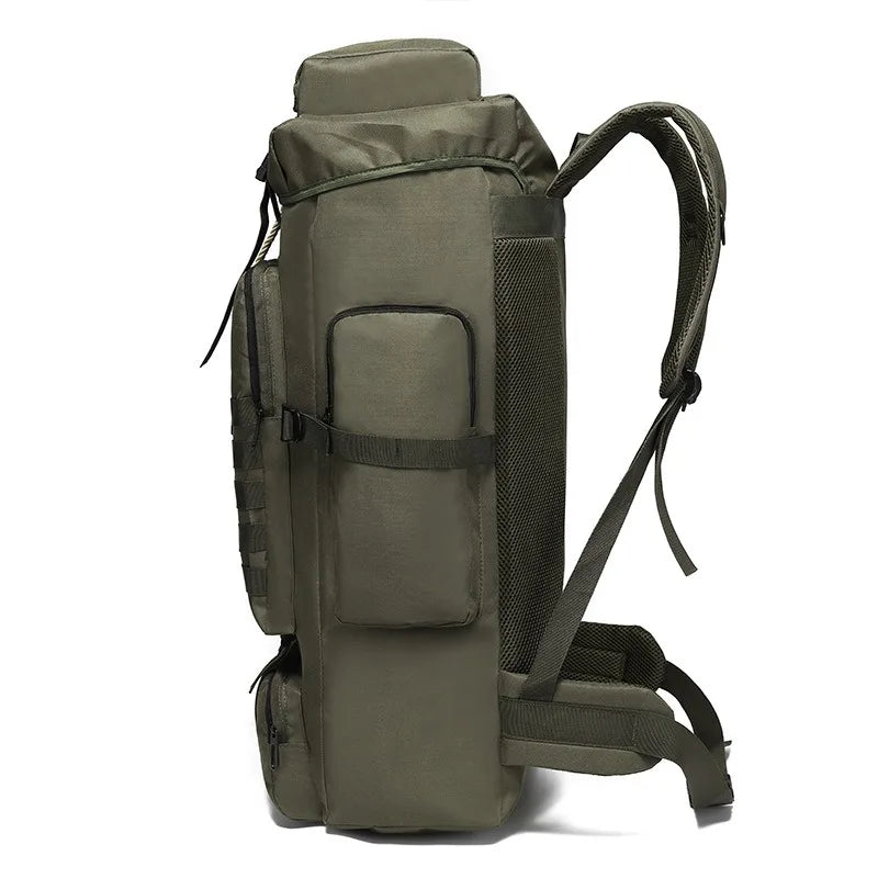56/75L Oversize Tactical Backpacks For Man Hiking Outdoor Survival Bags 3P Assault Pack EDC Molle Pack For Trekking Hunting Bag