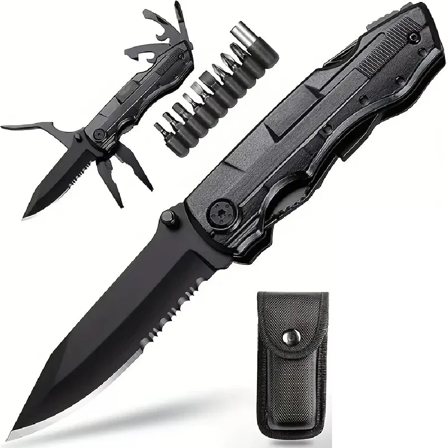 Valentine'S Day, Pocket Knife Multi-functional Folding Knife, Birthday Gift For Husband Boyfriend, Cool Outdoor Camping Hiking