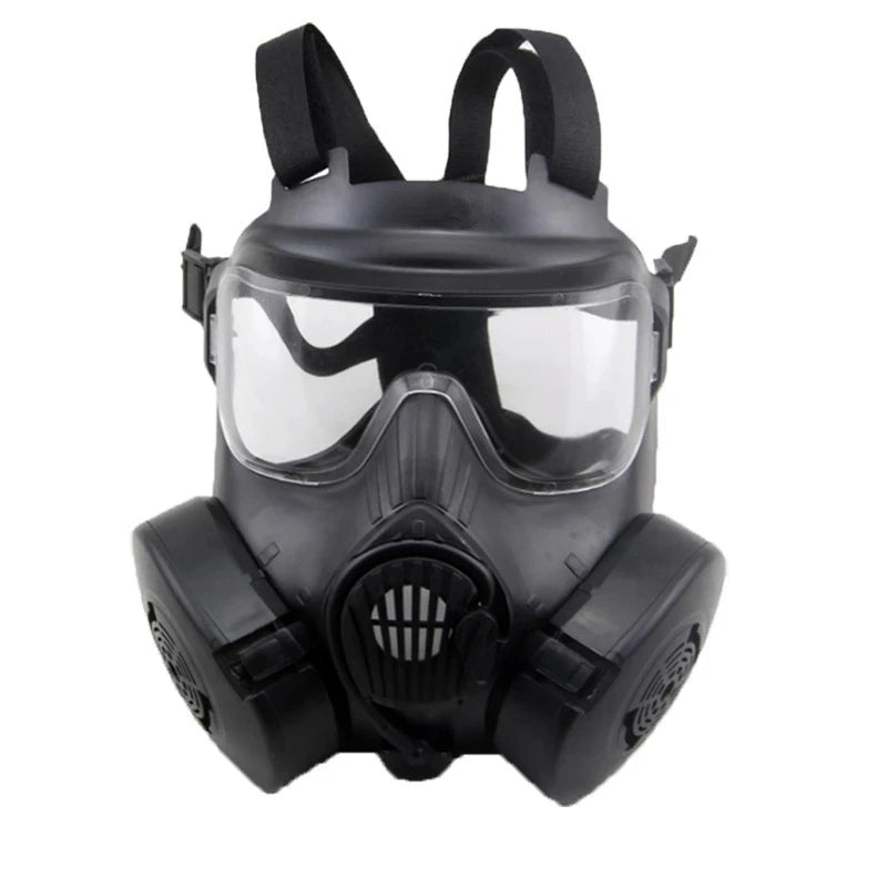 Protective Tactical Respirator Mask Full Face Gas Mask for Airsoft Shooting Hunting Riding Outdoor CS Game Cosplay Protection