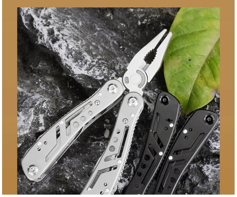 Stainless Steel 24 in 1 Multitool Cutter Screwdriver Portable for Camping Hunting Outdoor Gift High Quality Folding Tool for Men