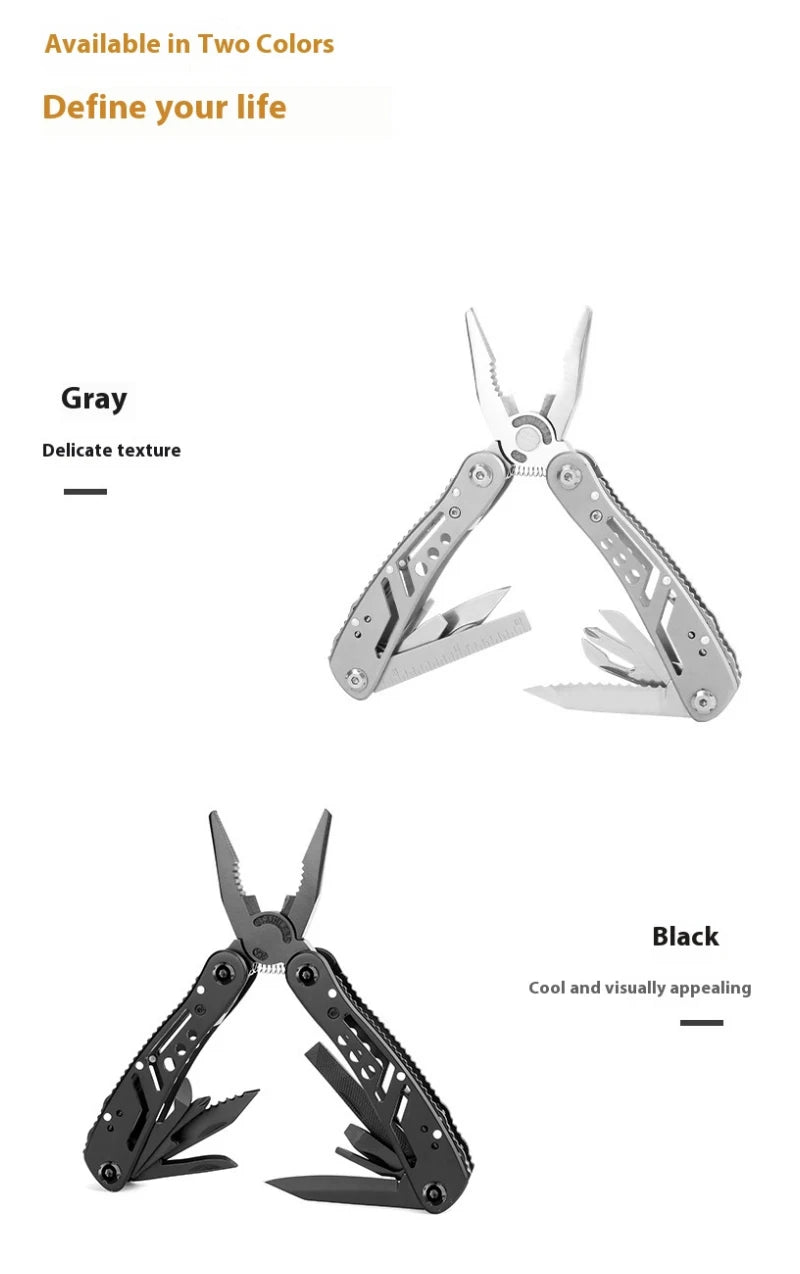 Stainless Steel 24 in 1 Multitool Cutter Screwdriver Portable for Camping Hunting Outdoor Gift High Quality Folding Tool for Men
