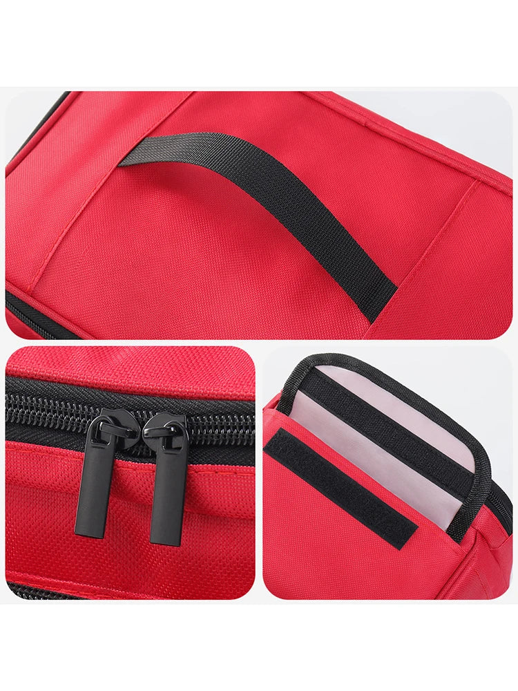 High-Capacity Portable First Aid Kit, Travel Medicine And Medication Storage Bag Oxford Cloth Organizer Box Emergency Survival